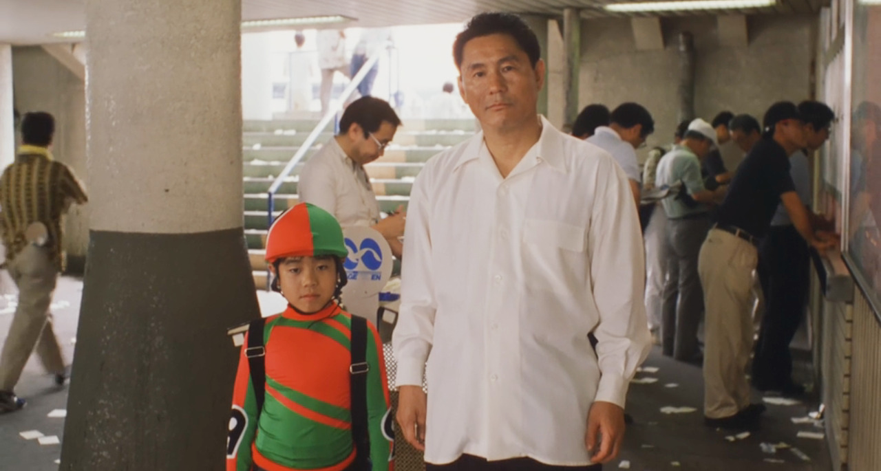 Some stills from Kikujiro (dir. Takeshi Kitano, 1999).