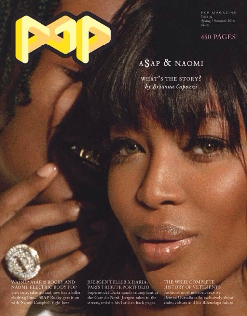 autumnofandy:  Naomi Campbell and A$AP Rocky photographed by Brianna Capozzi for — «POP 