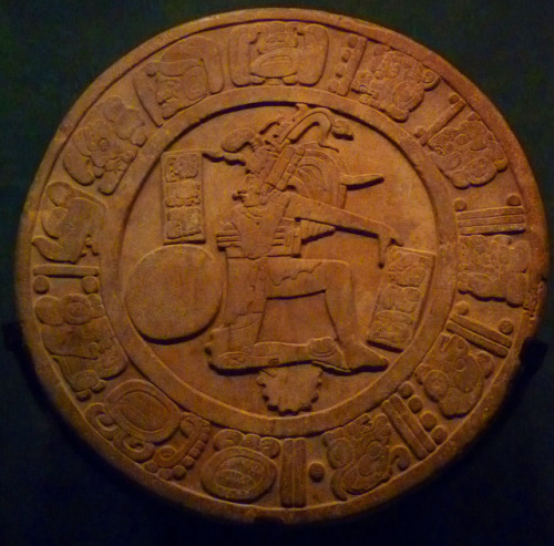 Stone ballgame marker of the Maya.  Now in the Museo Nacional de Antropología e Historia, Mexico Cit