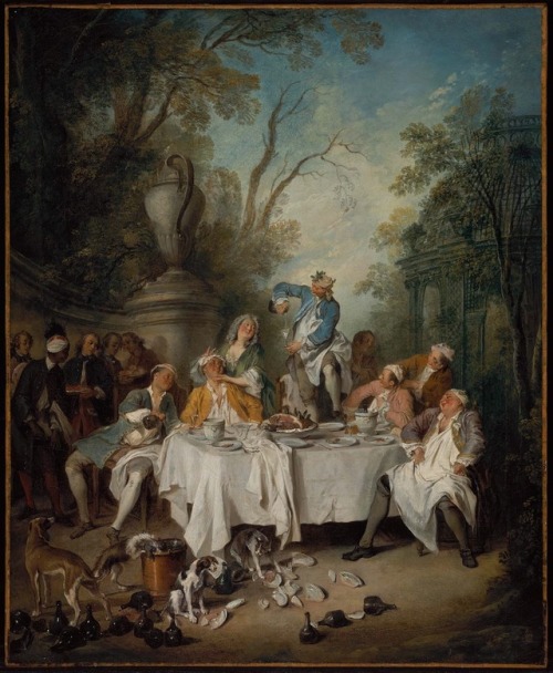 talleyrandsghost: The Luncheon Party Above - Nicolas Lancret (1690–1743) Below - Jean-Fran&cce