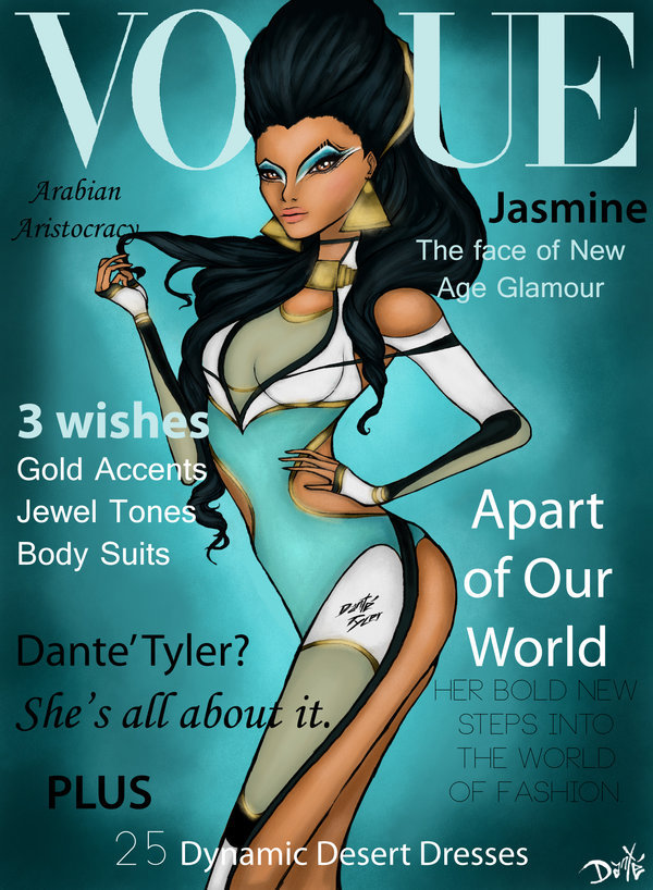 ultimatemoviefanatic:  Disney princesses on the cover of Vogue.