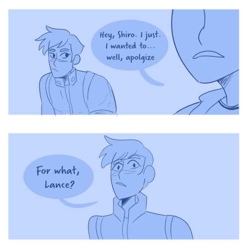 daniwry:JuLance Day 25: Shiro and Lance deserve to share a moment together please just let me have t