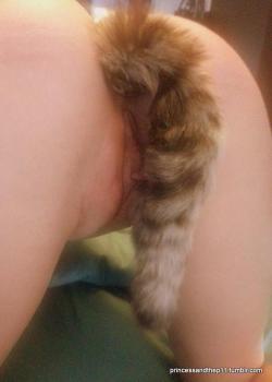 princessandthep11:  Then I gave her a sexy little tail as a treat :)