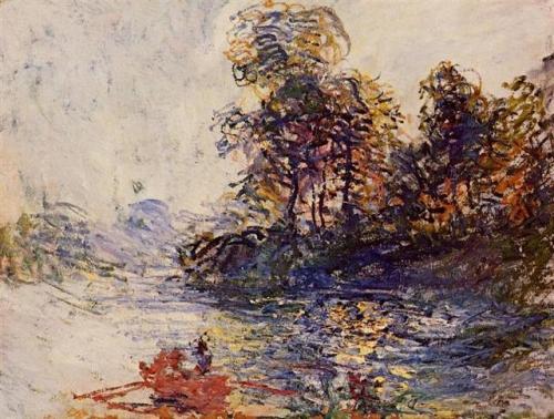 claudemonet-art:    The River  1881  Claude Monet  