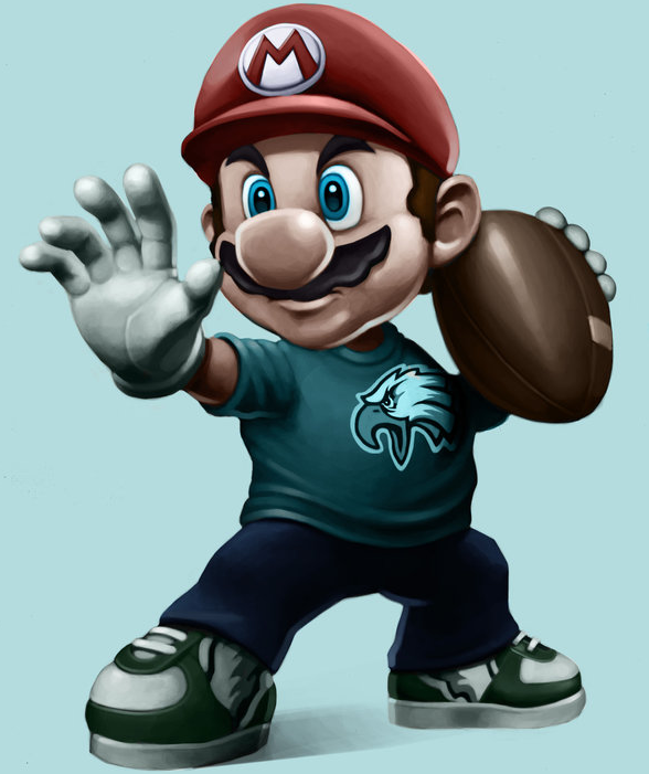 Would you play a Super Mario Football Game? #nfl #football #mario