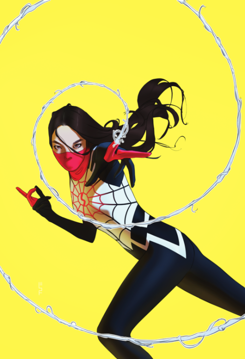 superheroesincolor:Silk (Cindy Moon)  by Jake Forbes   //  Marvel Comics