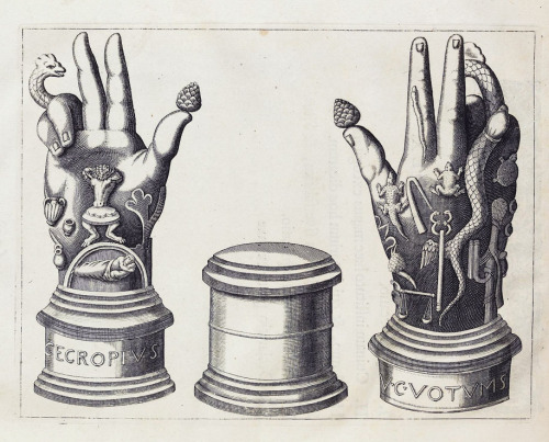 Lorenzo Pignoria &amp; Giacomo Filippo Tomasini, hand illustration form the bookLaurentii Pignorii 