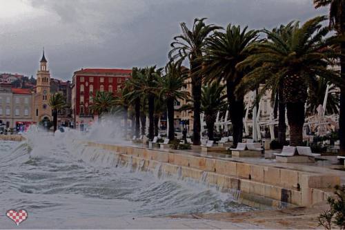 Riva, Split.#split #croatia #hrvatska #kroatien #riva #sea...