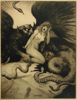 thefugitivesaint: Ernest Gailhac “Gayac” (1870-1942), ‘Luxuria’, 1920