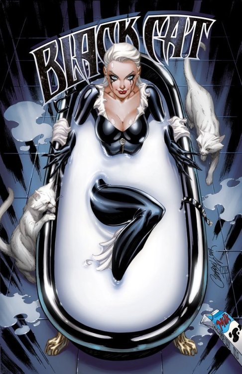 bear1na:Black Cat #1 by J. Scott Campbell, colours by Sabine Rich *