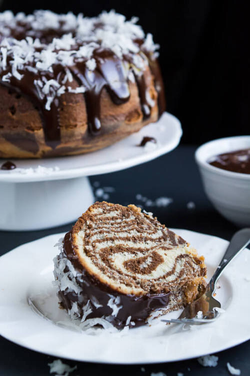 Porn do-not-touch-my-food:  Coconut Zebra Cake photos