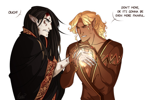 hatteeho:every shipper has this headcanon about Mairon who tried to fix Melkor’s burned handsthe dif