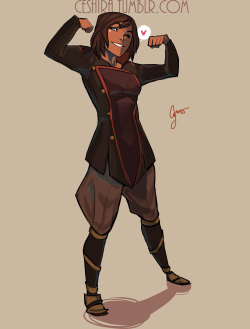 ceshira:  Full Korra Commission for korrainasamisjacketInstagram link  &lt;3