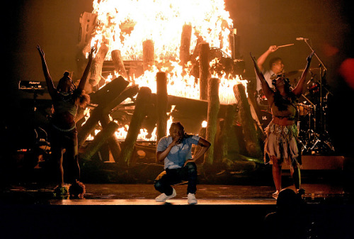 applemusic:  Kendrick Lamar preforms at The GRAMMYs Powerful. Taking his message to the world. Kendrick Lamar shutting down the GRAMMYs stage.  