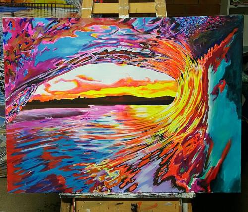 &ldquo;&quot;Rainbow Connection&rdquo;, Acrylic on canvas, 100 x 75 cm.&ldquo; on /r/Art http://ift.