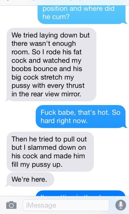 anafuntymes: So got this text from my wife while she was with the best friend. Oh fuck!!!!