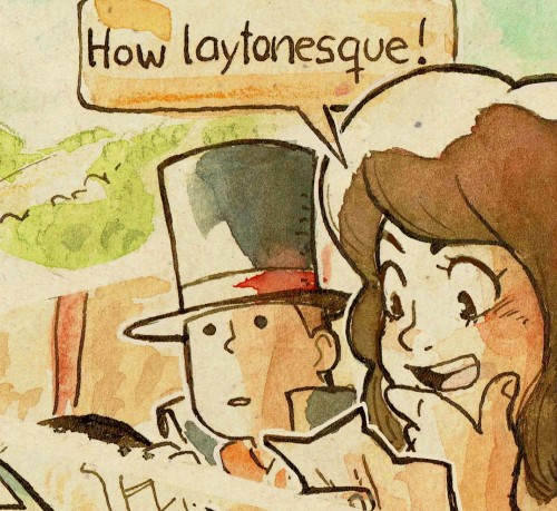  An old Professor Layton piece back from 2018.I’m so in love with the game’s art style a