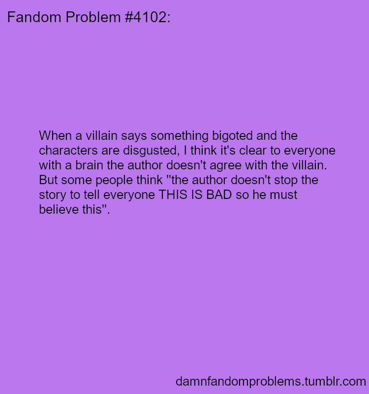 The Villain Problem