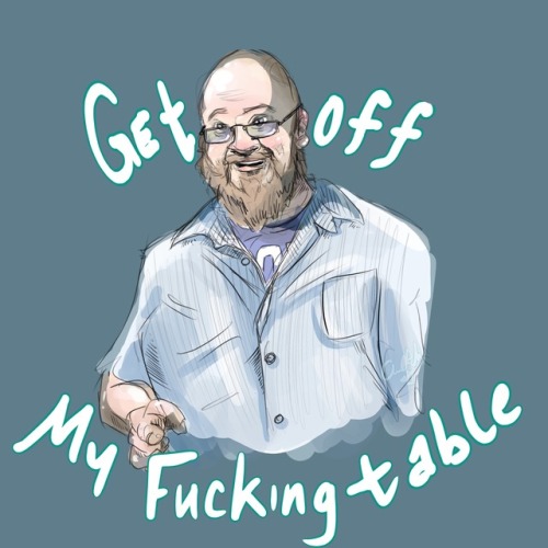 Hung out at my favorite game store and after a grueling class of applying metalics I decided to draw