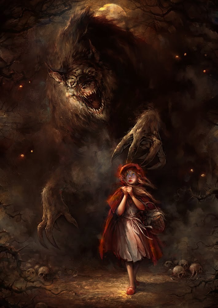 weirdletter:  Red Riding Hood, by Blaž Porenta, via blazporenta.blogspot.com.