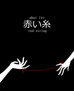 littledemonsinmyheadarchive-dea:  The two people connected by the red thread are destined lovers, regardless of time, place, or circumstances. This magical cord may stretch or tangle, but never break. 