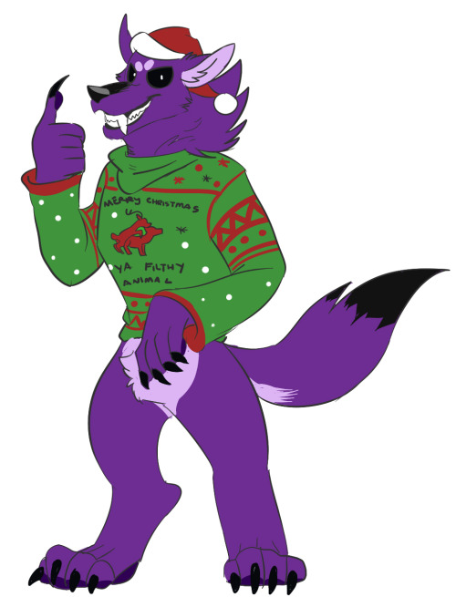 ghostcandyart: christmas werewolves. @murderouspurpledad