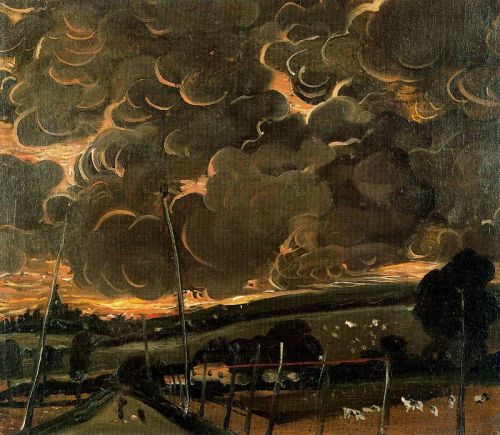 André Derain  (French, 1880-1954, b. Chatou, France) - Sorrowful Landscape, 1946   Paintings: Oil on