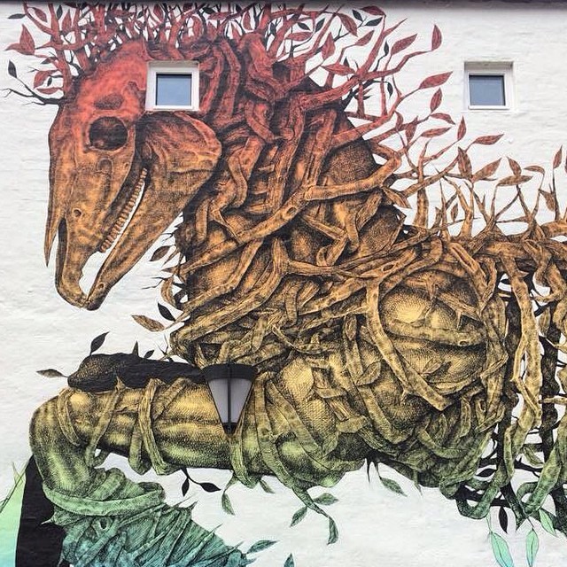 instagram:  Creating Murals of Imagined Creatures the Whole World Can See with @alexis_diaz