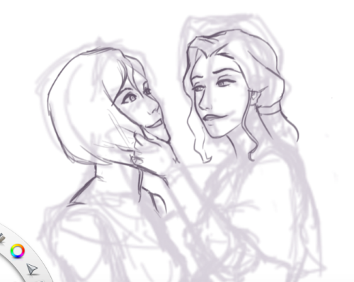 Working on another Korrasami pic. It should adult photos