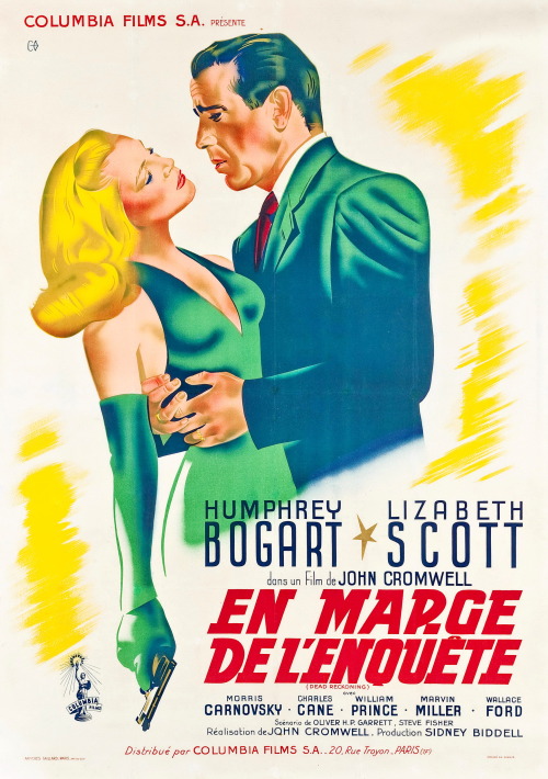 ghaas: Dead Reckoning, French Poster, 1947 Stuff My Wife Likes