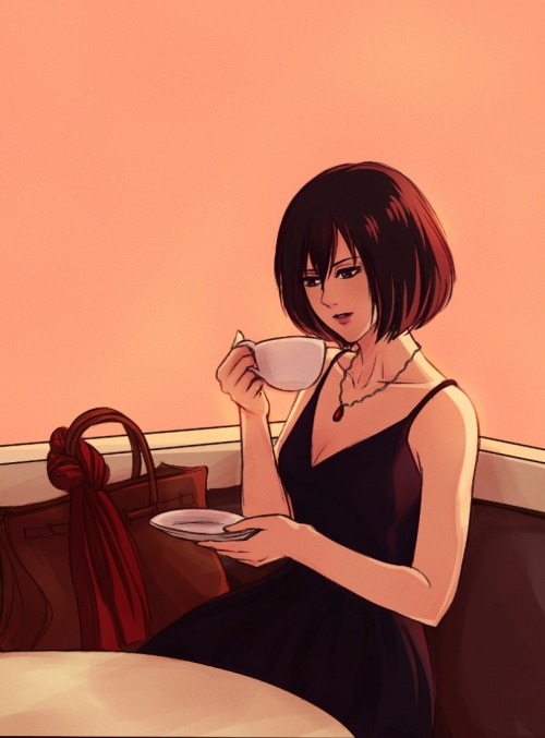 daydream24-7:    Mikasa Week Day 1: Modern  My baby would rock anything! (◡‿◡✿)