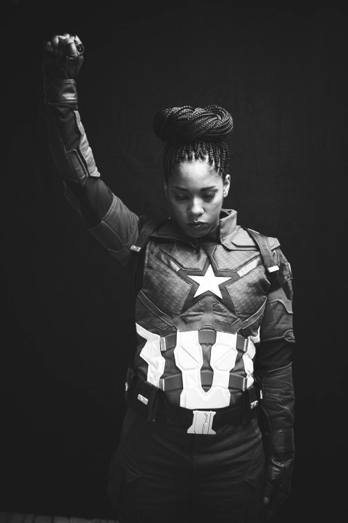 superheroesincolor:Captain America #Cosplay by Krystina Arielle “Look at me… I’m the Captain now.”Ph