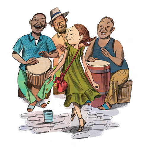 annabron:“Dancing Coins”, for The School Magazine, Sept 2017