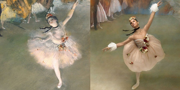 mymodernmet:  Misty Copeland Elegantly Recreates the Iconic Ballet Paintings of Edgar