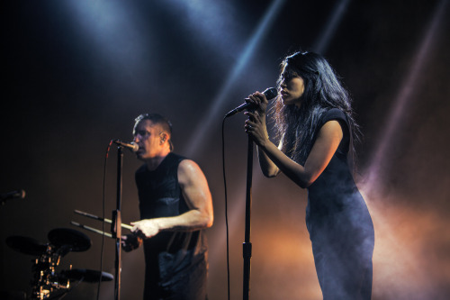 destroyangels:Nine Inch Nails performing How to destroy angels songs live with Mariqueen Maandig i