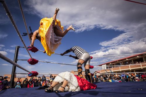 refinery29:  Meet the badass Wrestling Cholitas Of Bolivia Dressed in colorful traditional dresses c