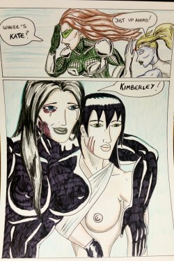 Kate Five vs Symbiote comic Page 131 &amp; 132  After a lil&rsquo; break, have two pages!  Kimmy and Kate are reunited, as are Nexi and Taki :) Then it&rsquo;s down to making plans