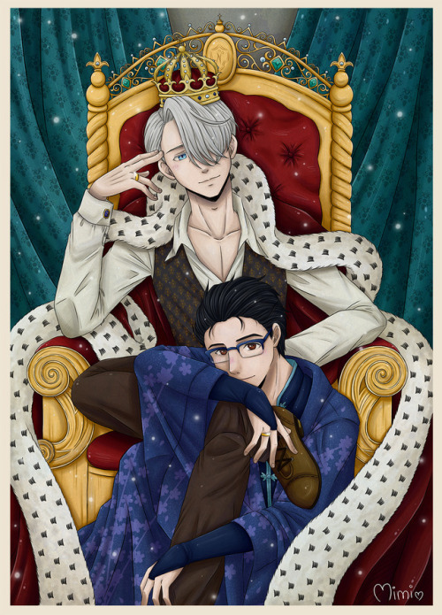 princessmimoza:.the king and his lover~after countless hours of drawing i finished this yaaay~ just 