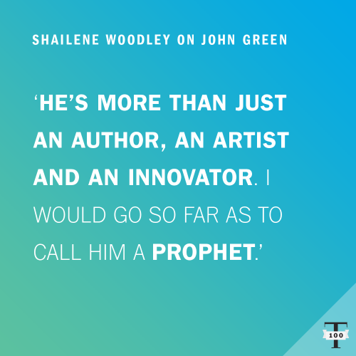 euo:timemagazine:John Green is on TIME’s list of the world’s most influential people #TIME100 
