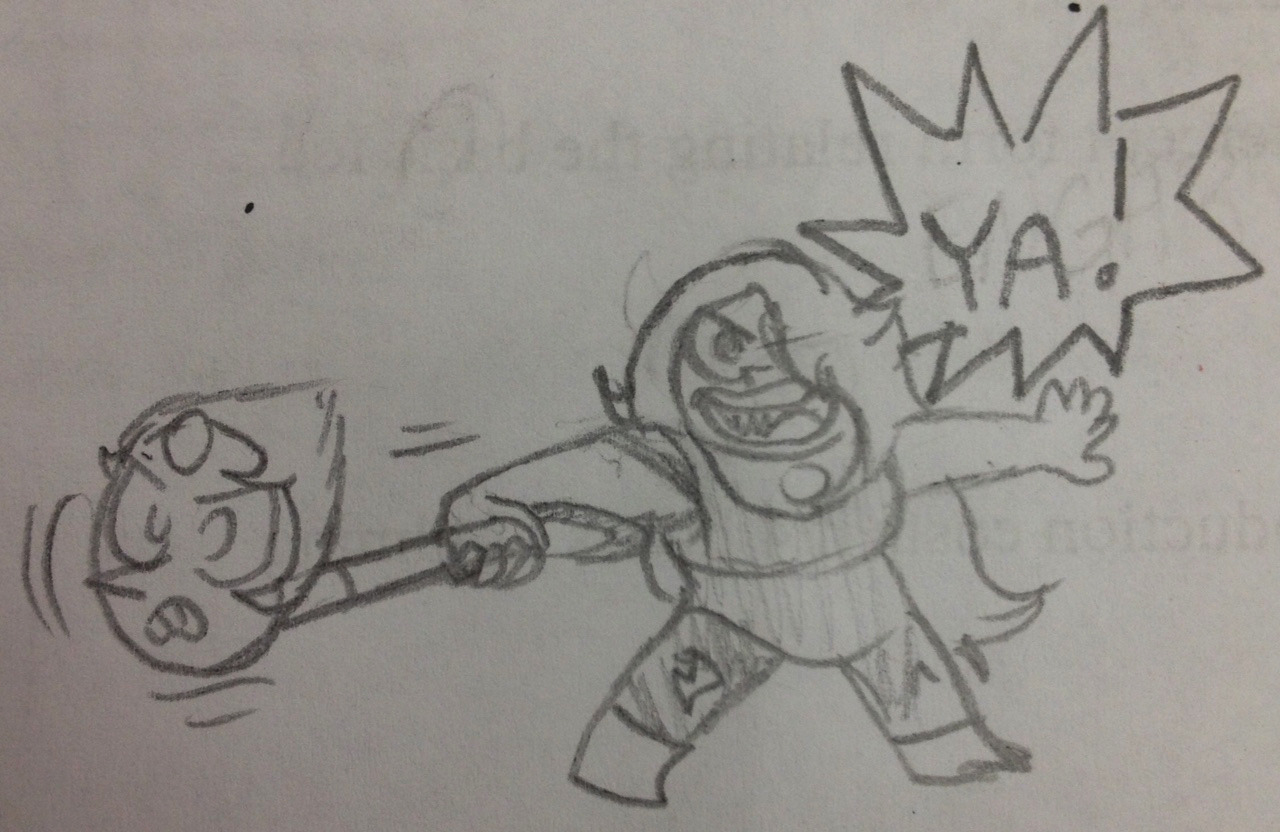 I drew Leg Pearl today...