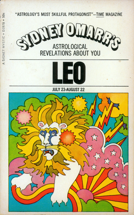 design-is-fine:  John Alcorn, Zodiac, 1969. Cover illustration for Sydney Omarr’s Astrological book series. Via MewDeep6 