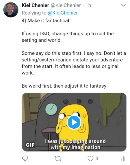 dungeonsdonuts: How I come up with D&D adventures in 4 steps.  I hope this helps you come up with your own D&D adventures for fun and profit. 