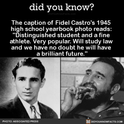 did-you-kno:The caption of Fidel Castro’s