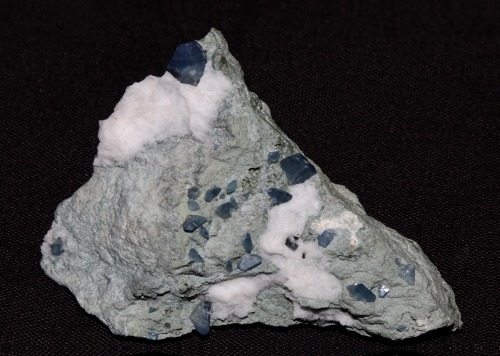 arockmaniac: Benitoite from the Benitoite Gem Mine in San Benito County, California, the type locali