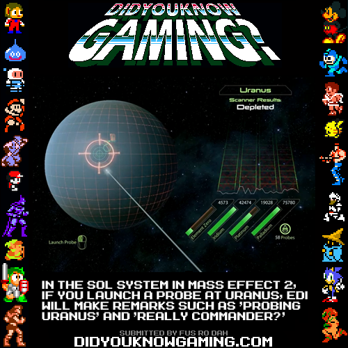 didyouknowgaming:  Mass Effect 2.http://www.youtube.com/watch?v=l6rtQ0-ez4g  Another