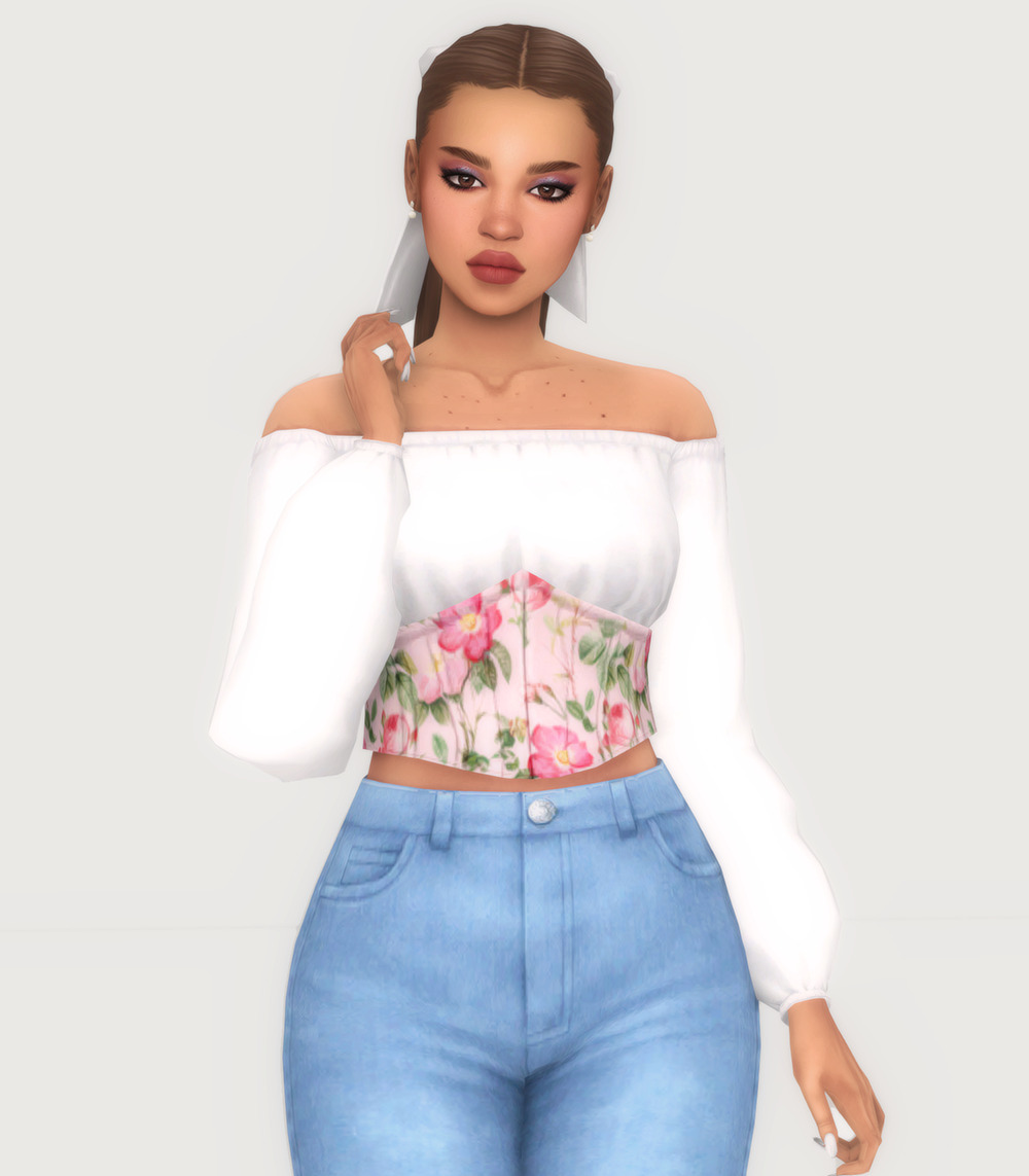 aretha — new corset overlay accessory for valentina top.