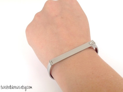 twistedskrews: ♥ AUGUST REBLOG GIVE-A-WAY!FREE BDSM DISCREET custom engraved locking screw day wrist