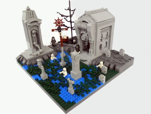 chromathegreat:  attackon-titan: The nine circles of hell from Dante’s Inferno recreated in Lego by Mihai Mihu I. LIMBO: A place of monotony, here the souls are punished to wander in restless existence while they moan helplessly in echoes between the
