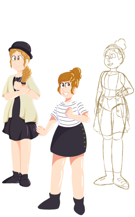 kimmycreates:a work in progress of the modern gals! this isnt the final composition btw, sonya is pl