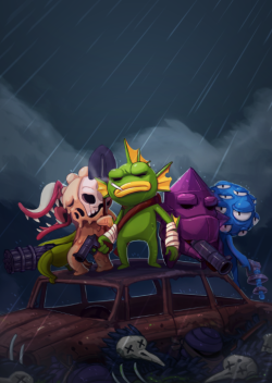 justinchan:  Nuclear Throne cover art I did